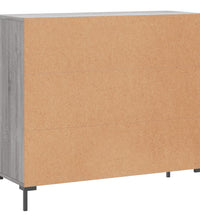 Sideboard Grau Sonoma 90x34x80 cm Holzwerkstoff