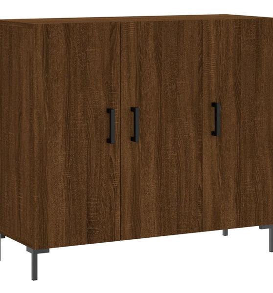 Sideboard Braun Eichen-Optik 90x34x80 cm Holzwerkstoff