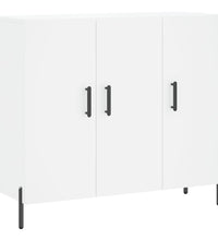 Sideboard Weiß 90x34x80 cm Holzwerkstoff