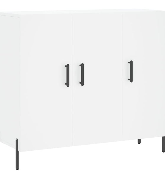 Sideboard Weiß 90x34x80 cm Holzwerkstoff