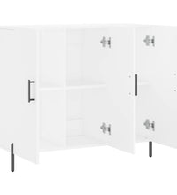 Sideboard Weiß 90x34x80 cm Holzwerkstoff