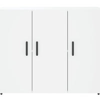 Sideboard Weiß 90x34x80 cm Holzwerkstoff