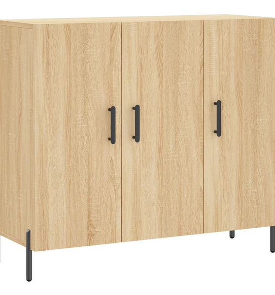 Sideboard Sonoma-Eiche 90x34x80 cm Holzwerkstoff