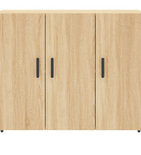 Sideboard Sonoma-Eiche 90x34x80 cm Holzwerkstoff