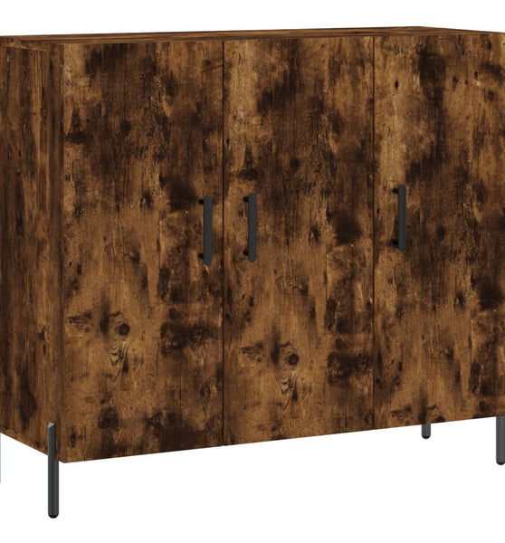Sideboard Räuchereiche 90x34x80 cm Holzwerkstoff