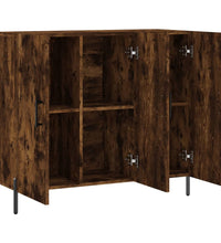 Sideboard Räuchereiche 90x34x80 cm Holzwerkstoff