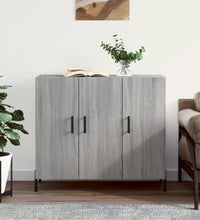 Sideboard Grau Sonoma 90x34x80 cm Holzwerkstoff