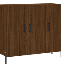 Sideboard Braun Eichen-Optik 90x34x80 cm Holzwerkstoff