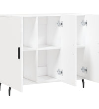 Sideboard Weiß 90x34x80 cm Holzwerkstoff