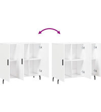 Sideboard Weiß 90x34x80 cm Holzwerkstoff