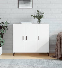 Sideboard Weiß 90x34x80 cm Holzwerkstoff