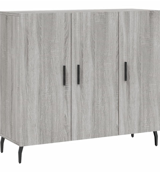 Sideboard Grau Sonoma 90x34x80 cm Holzwerkstoff