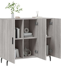 Sideboard Grau Sonoma 90x34x80 cm Holzwerkstoff