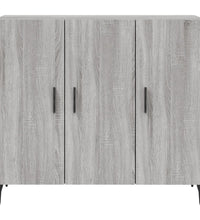 Sideboard Grau Sonoma 90x34x80 cm Holzwerkstoff