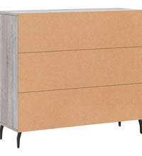 Sideboard Grau Sonoma 90x34x80 cm Holzwerkstoff