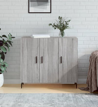 Sideboard Grau Sonoma 90x34x80 cm Holzwerkstoff