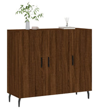 Sideboard Braun Eichen-Optik 90x34x80 cm Holzwerkstoff