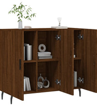 Sideboard Braun Eichen-Optik 90x34x80 cm Holzwerkstoff