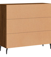 Sideboard Braun Eichen-Optik 90x34x80 cm Holzwerkstoff