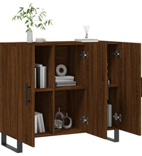 Sideboard Braun Eichen-Optik 90x34x80 cm Holzwerkstoff