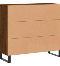 Sideboard Braun Eichen-Optik 90x34x80 cm Holzwerkstoff