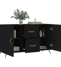 Sideboard Schwarz 100x36x60 cm Holzwerkstoff