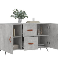 Sideboard Betongrau 100x36x60 cm Holzwerkstoff