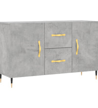 Sideboard Betongrau 100x36x60 cm Holzwerkstoff