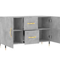 Sideboard Betongrau 100x36x60 cm Holzwerkstoff