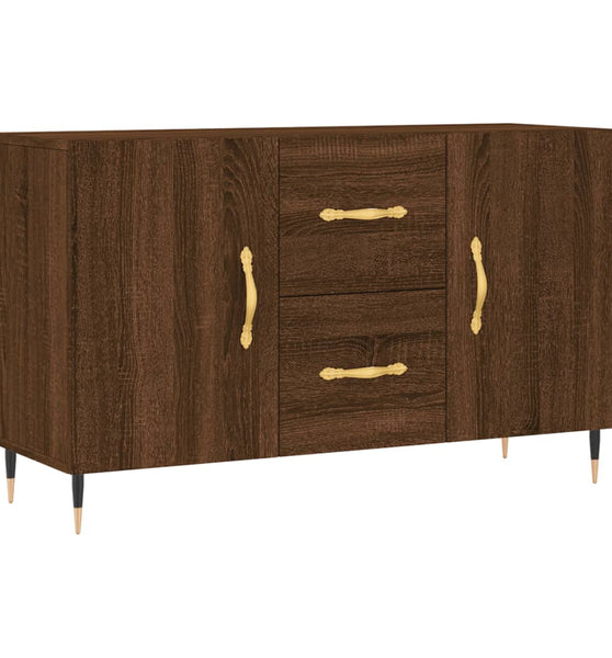Sideboard Braun Eichen-Optik 100x36x60 cm Holzwerkstoff