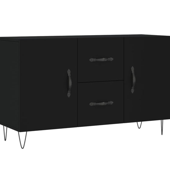 Sideboard Schwarz 100x36x60 cm Holzwerkstoff