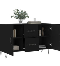 Sideboard Schwarz 100x36x60 cm Holzwerkstoff