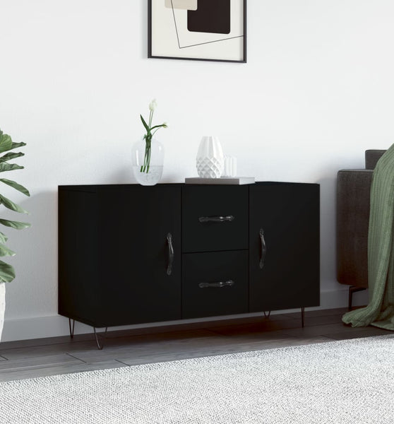 Sideboard Schwarz 100x36x60 cm Holzwerkstoff