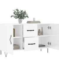 Sideboard Hochglanz-Weiß 100x36x60 cm Holzwerkstoff