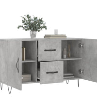 Sideboard Betongrau 100x36x60 cm Holzwerkstoff