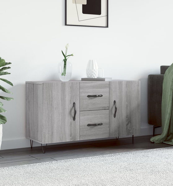 Sideboard Grau Sonoma 100x36x60 cm Holzwerkstoff