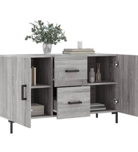 Sideboard Grau Sonoma 100x36x60 cm Holzwerkstoff