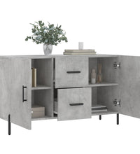 Sideboard Betongrau 100x36x60 cm Holzwerkstoff