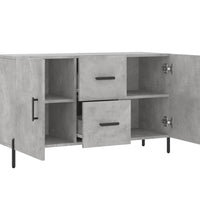 Sideboard Betongrau 100x36x60 cm Holzwerkstoff