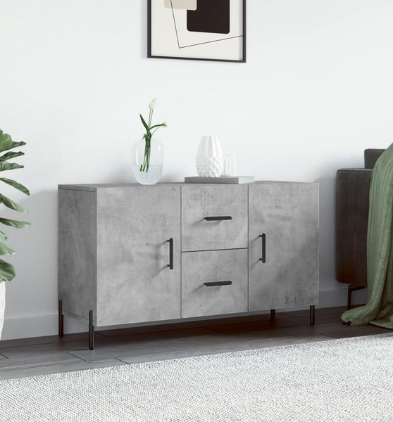 Sideboard Betongrau 100x36x60 cm Holzwerkstoff