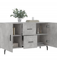 Sideboard Betongrau 100x36x60 cm Holzwerkstoff