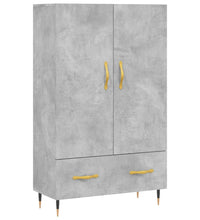 Highboard Betongrau 69,5x31x115 cm Holzwerkstoff