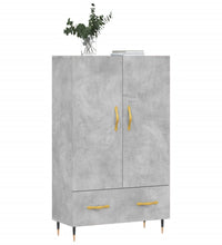 Highboard Betongrau 69,5x31x115 cm Holzwerkstoff