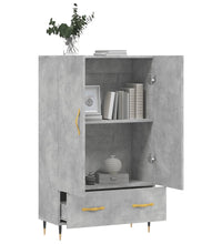 Highboard Betongrau 69,5x31x115 cm Holzwerkstoff