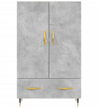 Highboard Betongrau 69,5x31x115 cm Holzwerkstoff