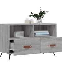 TV-Schrank Grau Sonoma 80x36x50 cm Holzwerkstoff