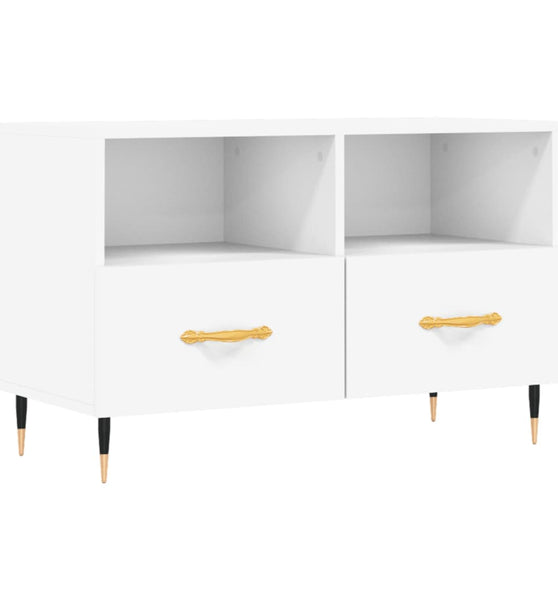 TV-Schrank Weiß 80x36x50 cm Holzwerkstoff