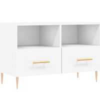 TV-Schrank Weiß 80x36x50 cm Holzwerkstoff