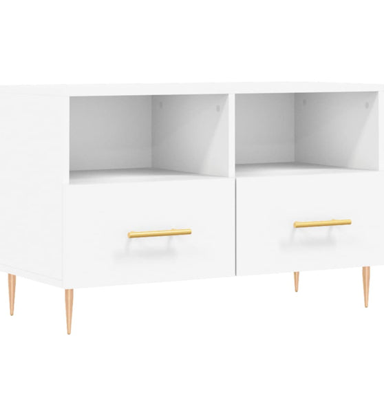 TV-Schrank Weiß 80x36x50 cm Holzwerkstoff