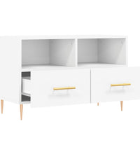 TV-Schrank Weiß 80x36x50 cm Holzwerkstoff